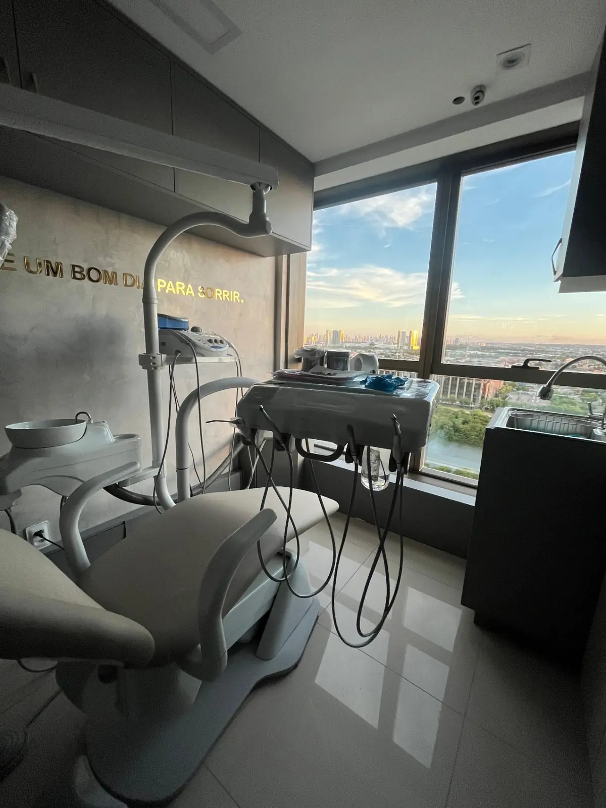 Vista da sala de atendimento